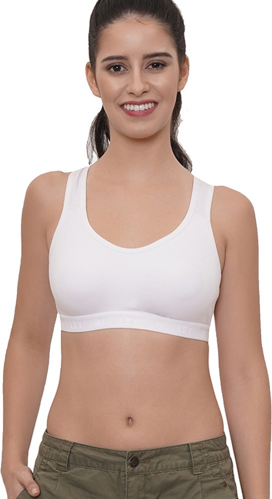 LILY Lily Cotton Non Padded Sports Bra Women Sports Non Padded Bra - Buy LILY  Lily Cotton Non Padded Sports Bra Women Sports Non Padded Bra Online at  Best Prices in India