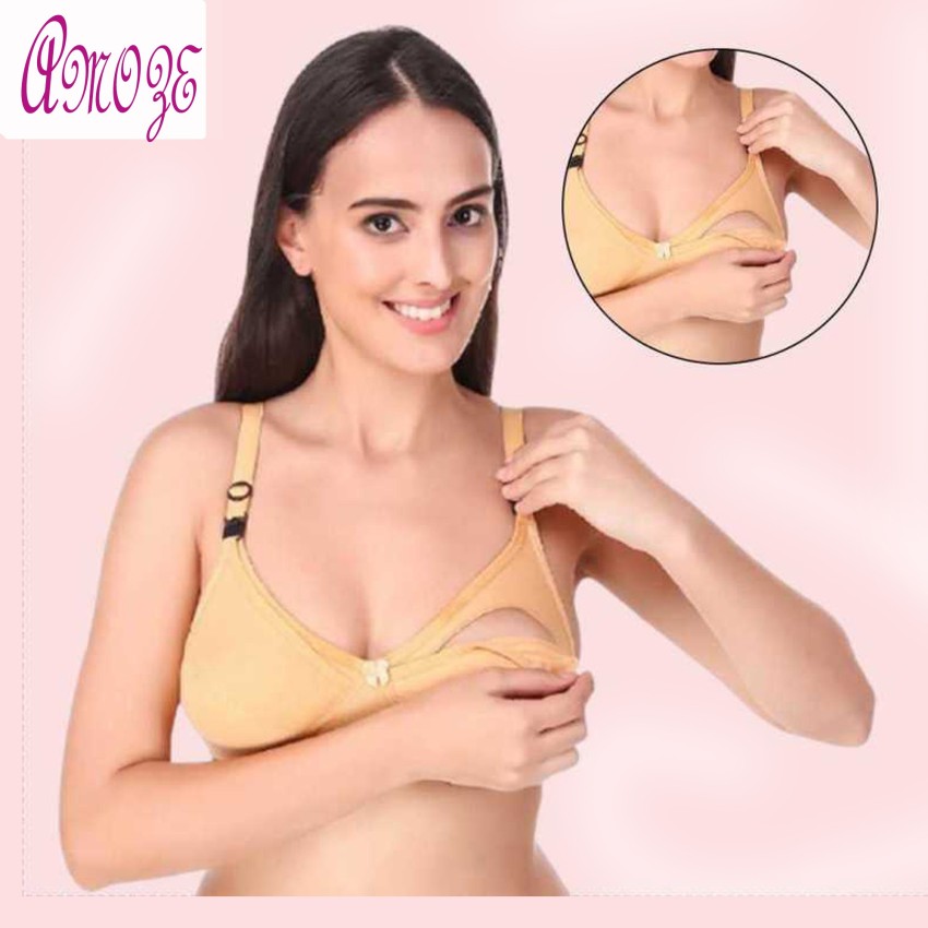 AMOZE NEW YORK STYLE FEEDING BRA MULTICOLORED BRA FOR MOTHER CARE Women  Maternity/Nursing Non Padded Bra - Buy AMOZE NEW YORK STYLE FEEDING BRA  MULTICOLORED BRA FOR MOTHER CARE Women Maternity/Nursing Non