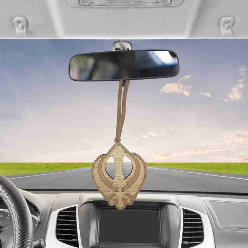 Car Hanging Accessories Ek Om Kar Car Interior Accessories Ornament Decor  for Rear View Mirror 2.5 x 2.5 inches