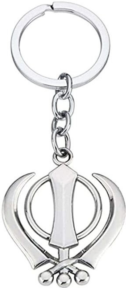 ShubhKraft Sikh Saradar Punjabi Waheguru Ji Khanda Keychain
