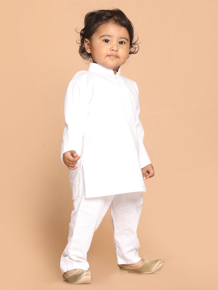 White kurta pajama for 1 year old boy store