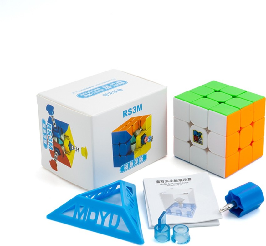 MoYu Meilong 3M 3X3 Magic Cube Magnetic Speed Cube, Adjustable Elasticity 