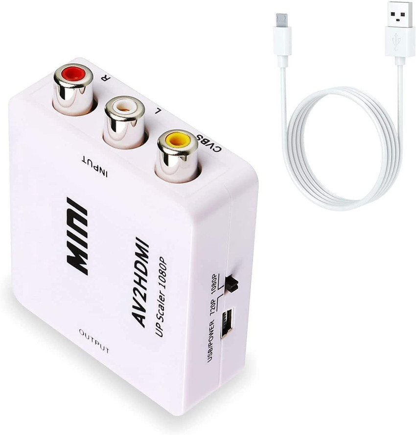 SrO TV out Cable AV to HDMI 1080P Mini RCA Composite CVBS AV to