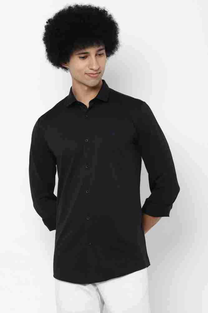 Buy Allen Solly Men Slim fit Formal Shirt - Black Online at Low