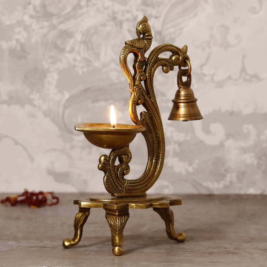 Parrot Design Diya Decorative Brass outlet Figurine