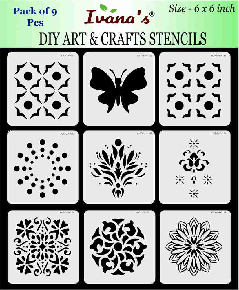 IVANA S Multi Design for Art Craft Reusable DIY Decorative