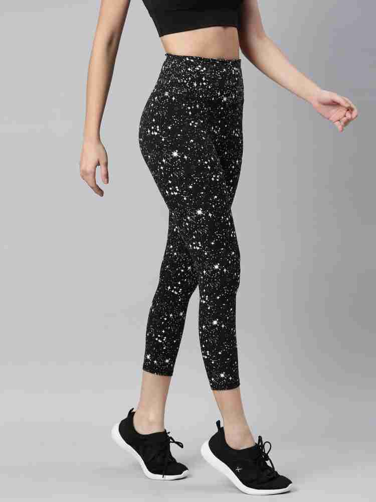 Buy Enamor Graphic Print Women Black Tights Online at Best Prices in India