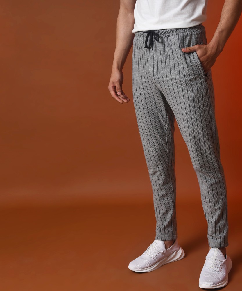 CAMPUS SUTRA Striped Men Grey Track Pants - Buy CAMPUS SUTRA Striped Men Grey  Track Pants Online at Best Prices in India