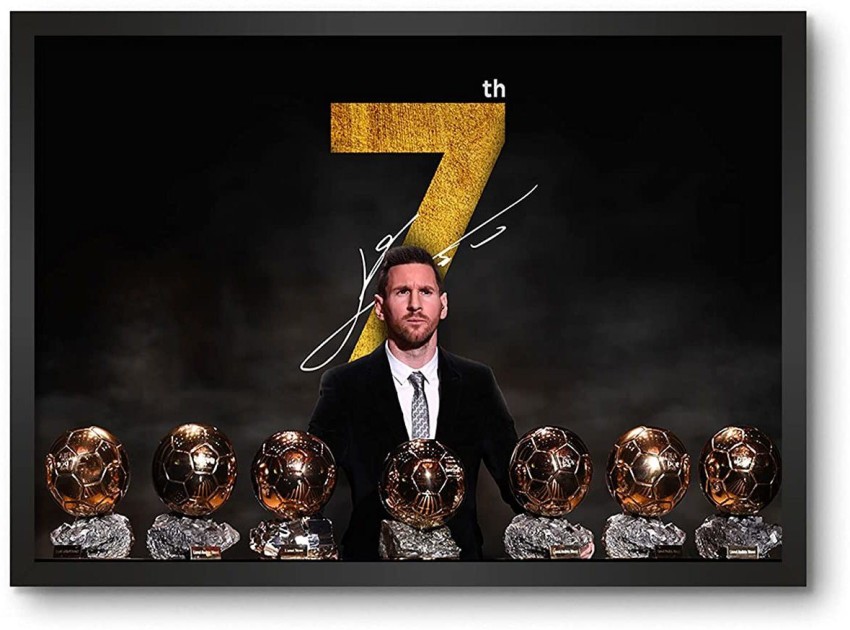 LAMRON LIONE MESSI 7TH BALLON D'OR Wall Art Framed Poster, 8 x 12 Inch ,  Matt Laminated Price in India - Buy LAMRON LIONE MESSI 7TH BALLON D'OR Wall  Art Framed Poster