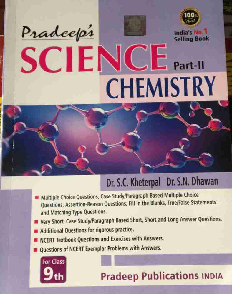 Pradeep Science Chemistry Part 2 Class 9 (2022-23): Buy Pradeep Science  Chemistry Part 2 Class 9 (2022-23) by Pradeep Publications at Low Price in  India | Flipkart.com