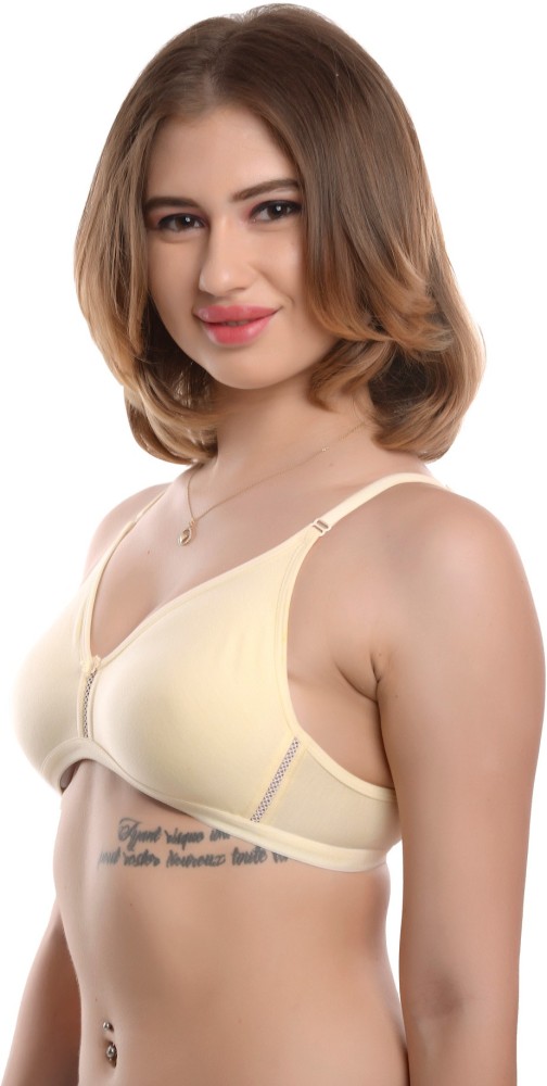 Looking Style Women Chain Molded Double Layered Bra Non Padded Bra