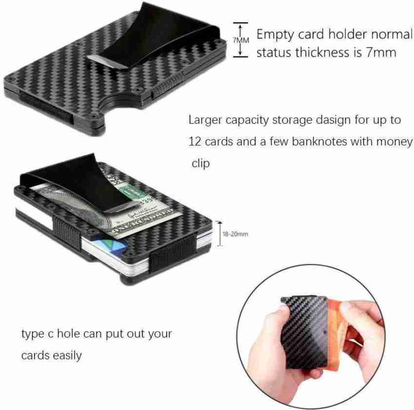 StealODeal RFID Carbon Fiber Wallet for Men