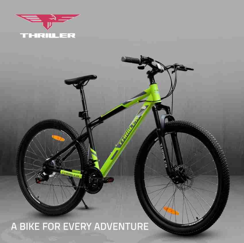 Thriller Cycle 85 Assembled with Front Suspension MTB Cycle 21 Gear Blue White 29 T Mountain Cycle Price in India Buy Thriller Cycle 85 Assembled with Front Suspension MTB Cycle 21 Gear