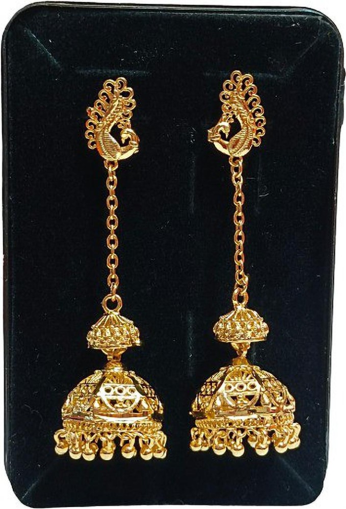 Gold earrings in deals flipkart