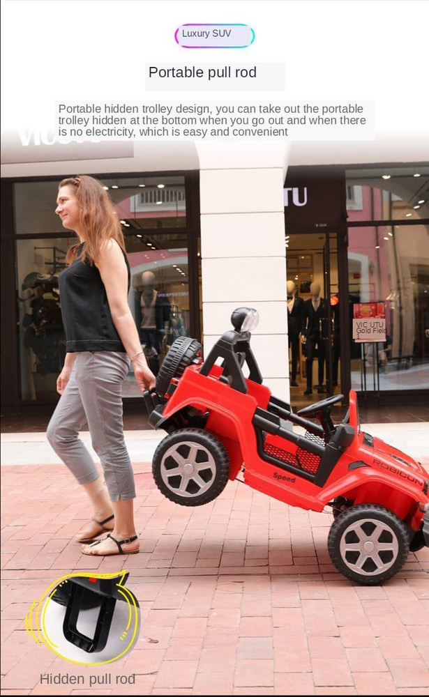 Rebo wrangler 12v sales ride on jeep