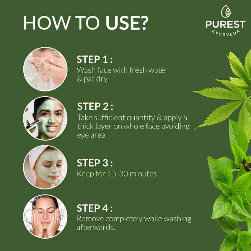 PUREST AYURVEDA Neem Vardaan and Holy Basil Mukh Lepa Face Pack