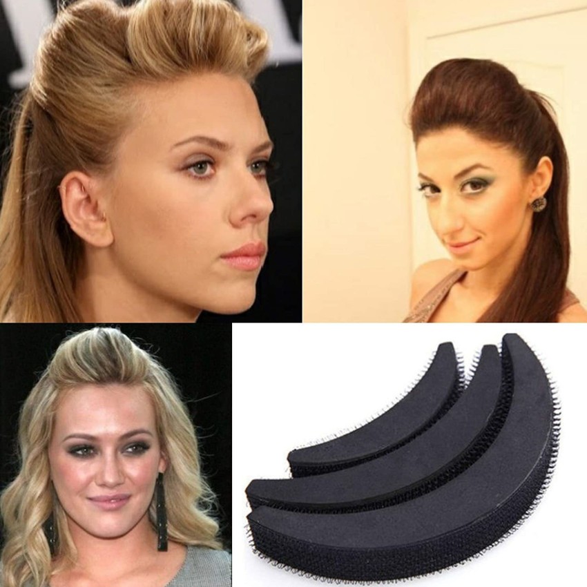 Hair Puff Up Volumizer Banana Bumpits Puff Maker Hairstyle Accessories Set  Of 3Pc