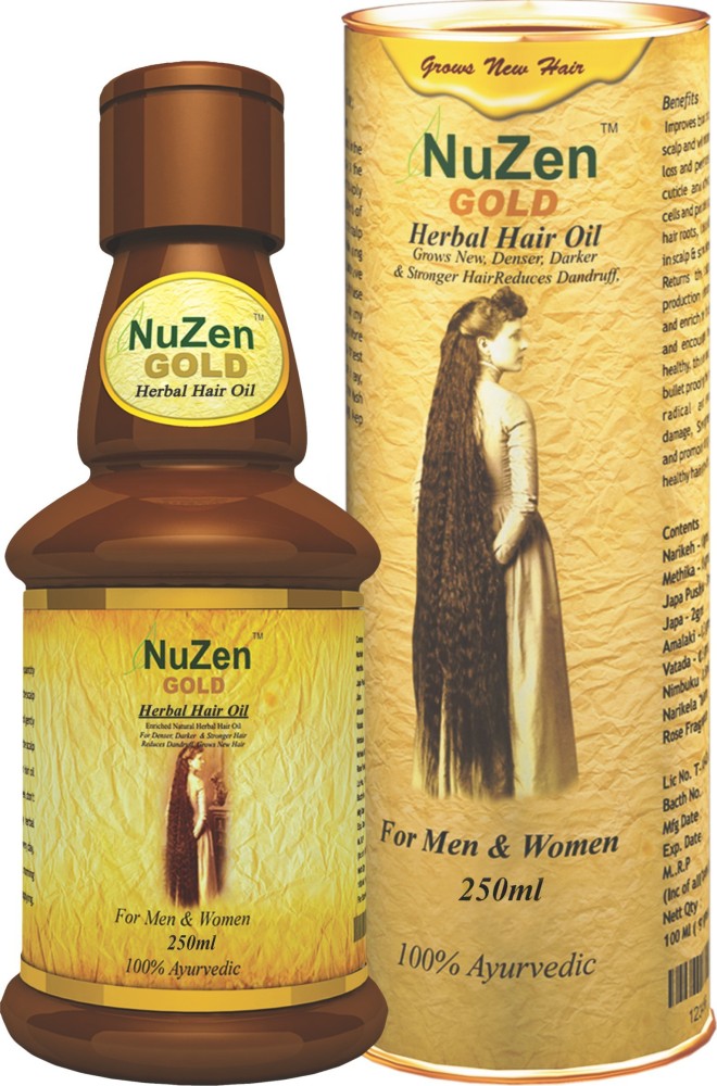 NuZen Gold Herbal Hair Oil 100ml Nuzen Herbals