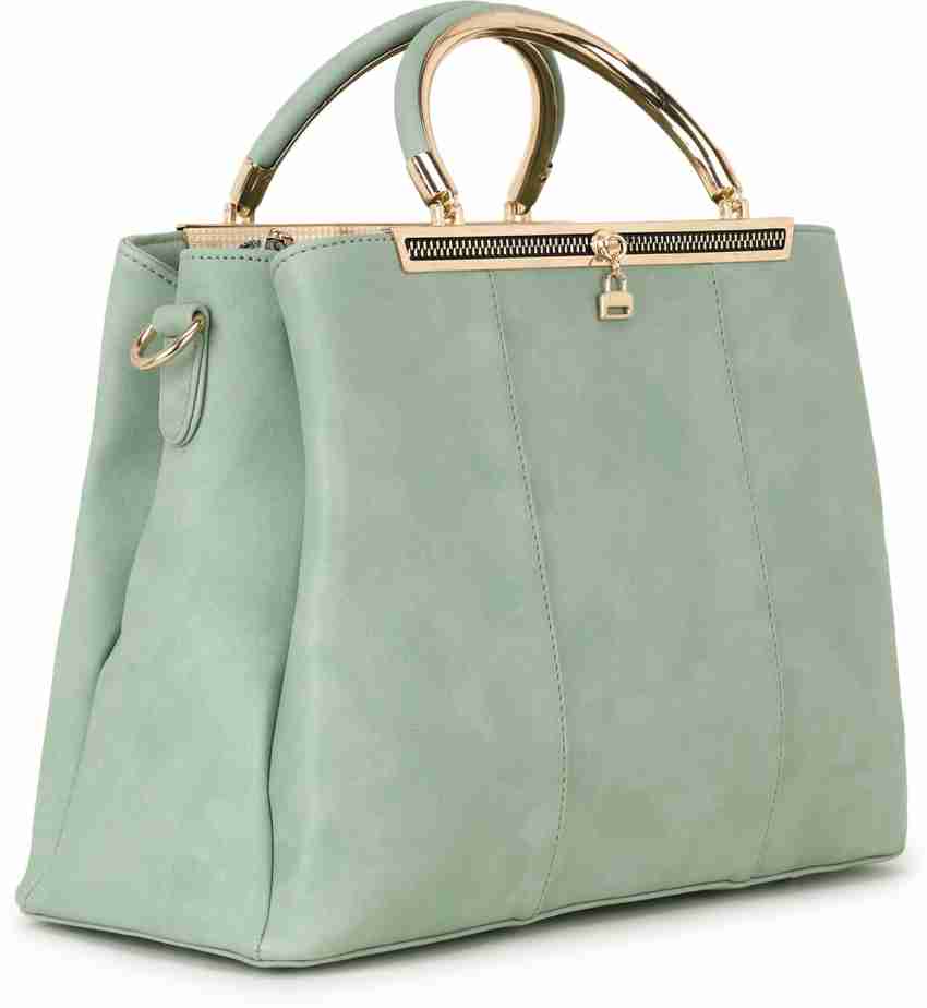 Litchi Embossed Dome Bag Small Green