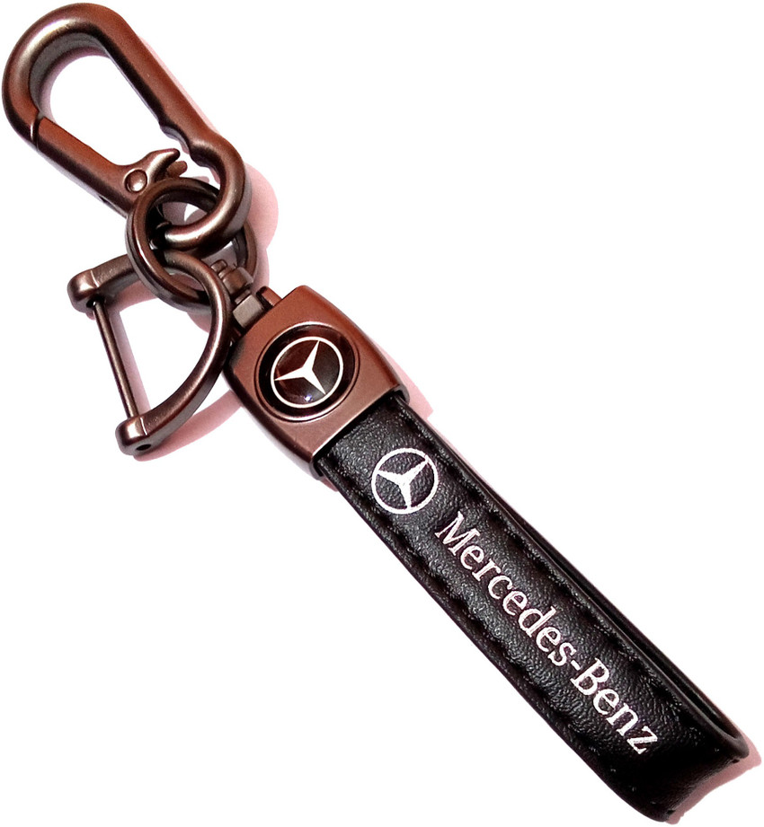 Mercedes leather key on sale chain