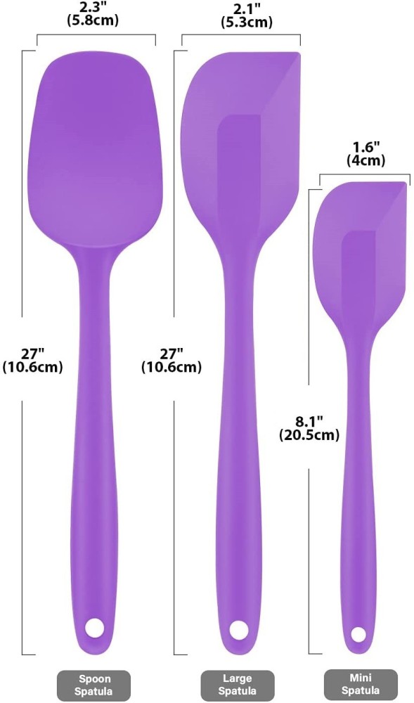 Silicone Cooking Utensils 11 Pieces Wooden Handles Cooking Tools Non Stick Rubber  Cooking Utensil Set-colorpurple