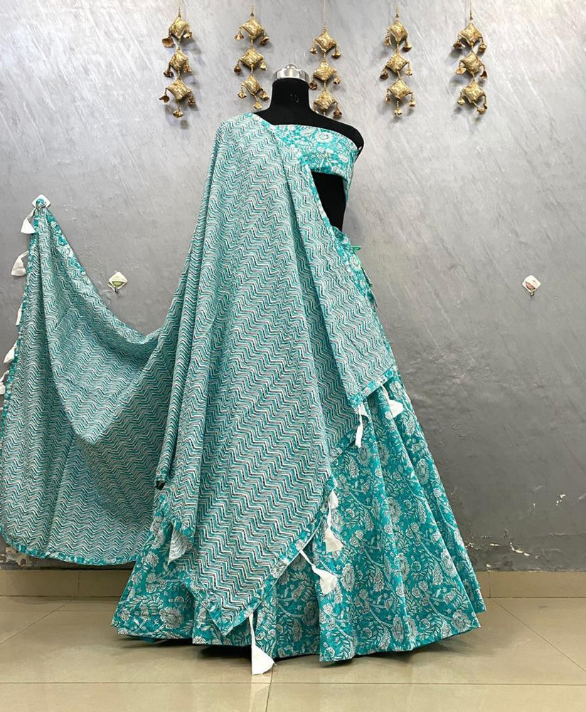 Blue on sale lehenga flipkart