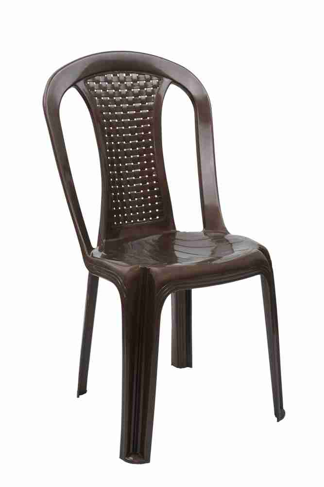 ITALICA Comfortable Plastic Chair Without Arms Stackable Chair for