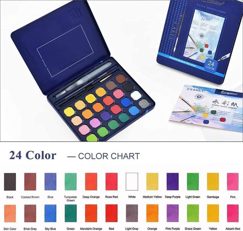 ShubhKraft watercolor palette painting colors set for girls  / boys gift for children 
