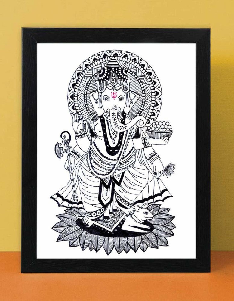 Ganesh Ji Drawing by Akshay Nair - Pixels
