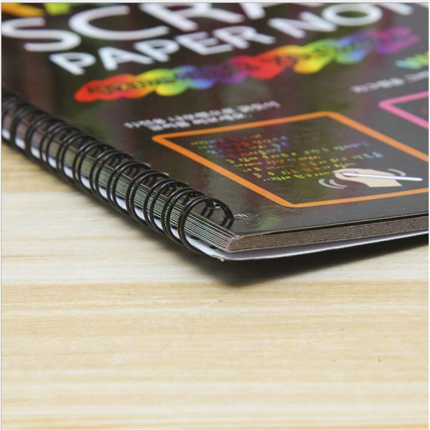10 pcs Creative Rainbow Scratch Paper – Acmer