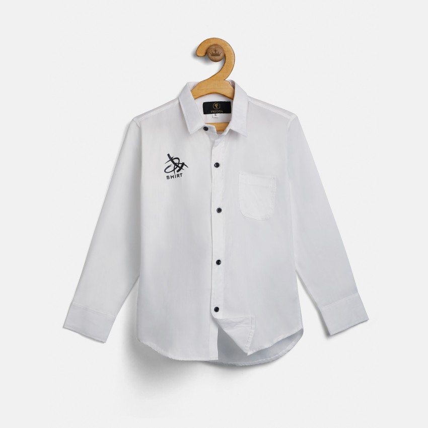 Boys designer white shirt best sale