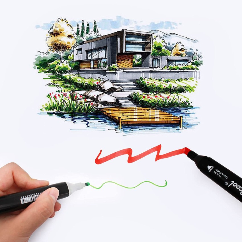 Architecture design drawing 80 colors art marker pen  Cixi Xiaoyi  Stationery Factory