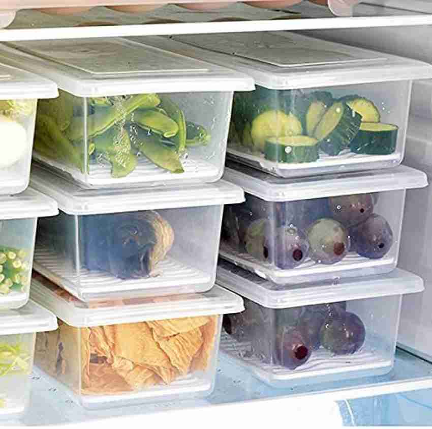 DEEJET Plastic 8 Fridge Storage Boxes Organizer Containers Freezer  Vegetables Fruits food Egg Storage Basket Price in India - Buy DEEJET  Plastic 8 Fridge Storage Boxes Organizer Containers Freezer Vegetables  Fruits food