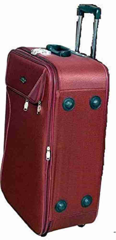 Attachi E Xclusive Trolley Bags for Travel Wheel Luggage for Travel 24 INCH Maroon Check in Suitcase 2 Wheels 24 inch Red Price in India Flipkart