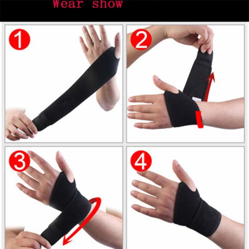 Buy Leeford Wrist Brace/ Neoprene with Thumb Support-Breathable Material &  Palm Support for Sports injuries Pain Relief(Unisex) Online in India -  Leeford