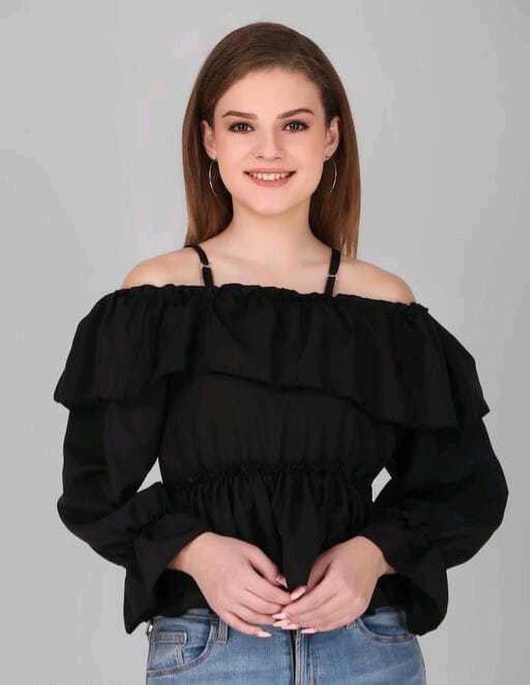 Off shoulder tops online flipkart