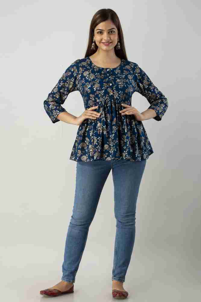 Frock type hotsell top on jeans