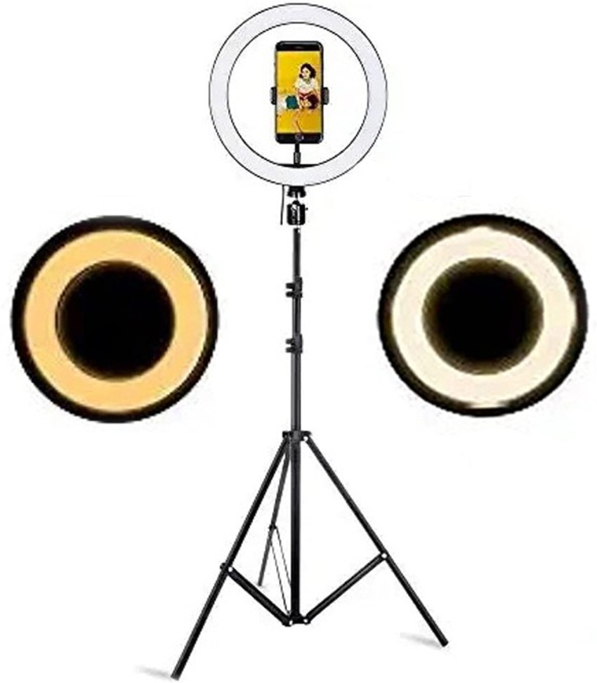 Yantrash 10 inch LED Ring Light 3 Different Level for Calling Smart Phones Laptop Tablet Tripod Yantrash Flipkart