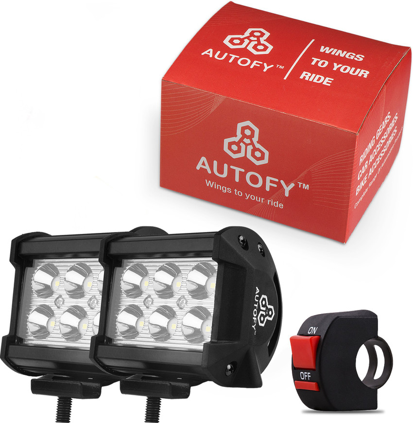 Autofy 6 LED Bar Universal Bike Car Fog Light Work Light Aluminum