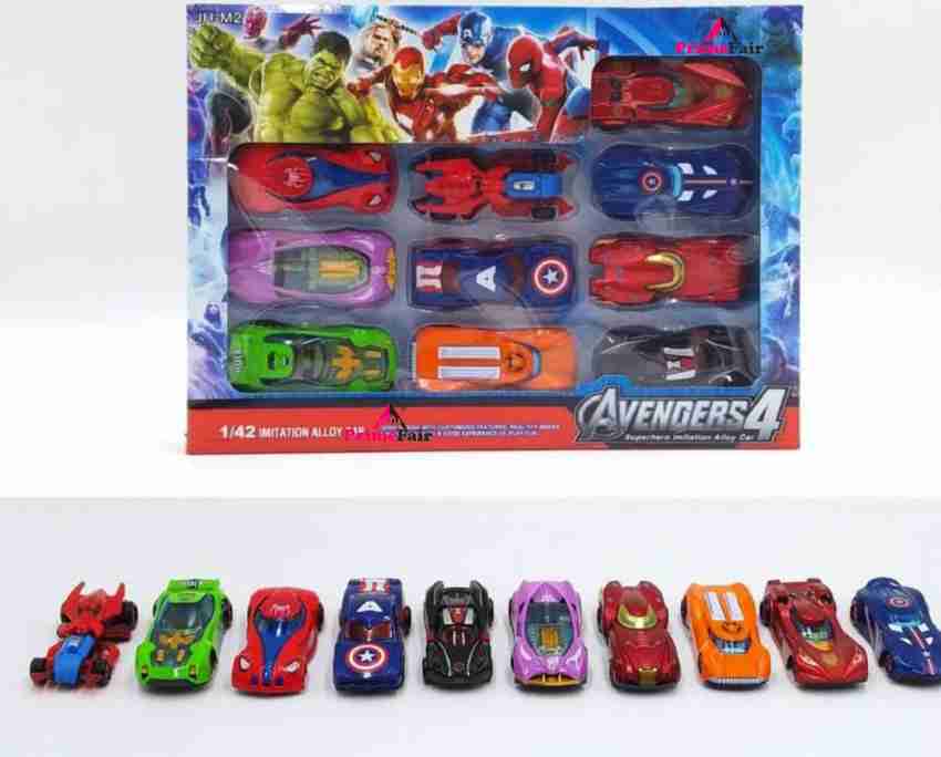 PRIMEFAIR Avengers Car Set Models Collection Toy Avengers