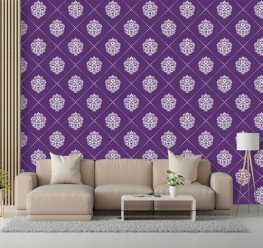 Purple Wallpaper Designs For Bedroom