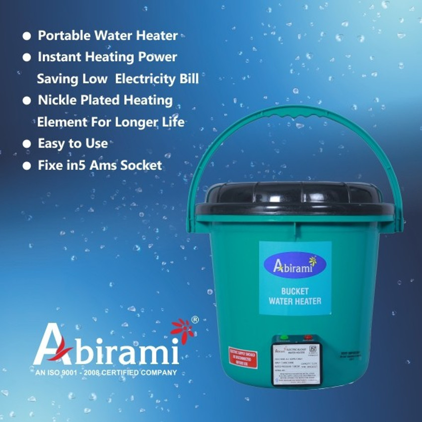 Abirami 20 L Instant Water Geyser (Instant Bucket Water Heater-SHOCKPROOF  Power saving Low Electricity Bill, Green) Price in India - Buy Abirami 20 L  Instant Water Geyser (Instant Bucket Water Heater-SHOCKPROOF Power