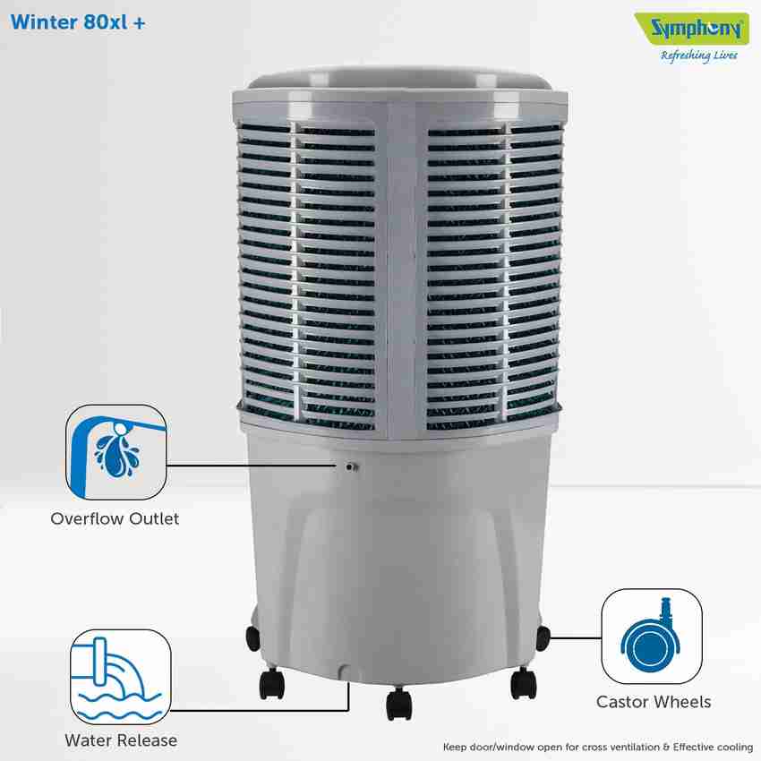 Symphony 80 L Desert Air Cooler with i Pure Technology 4 Side Honeycomb Cooling Pads Price in India Buy Symphony 80 L Desert Air Cooler with i Pure Technology 4 Side Honeycomb Cooling Pads online