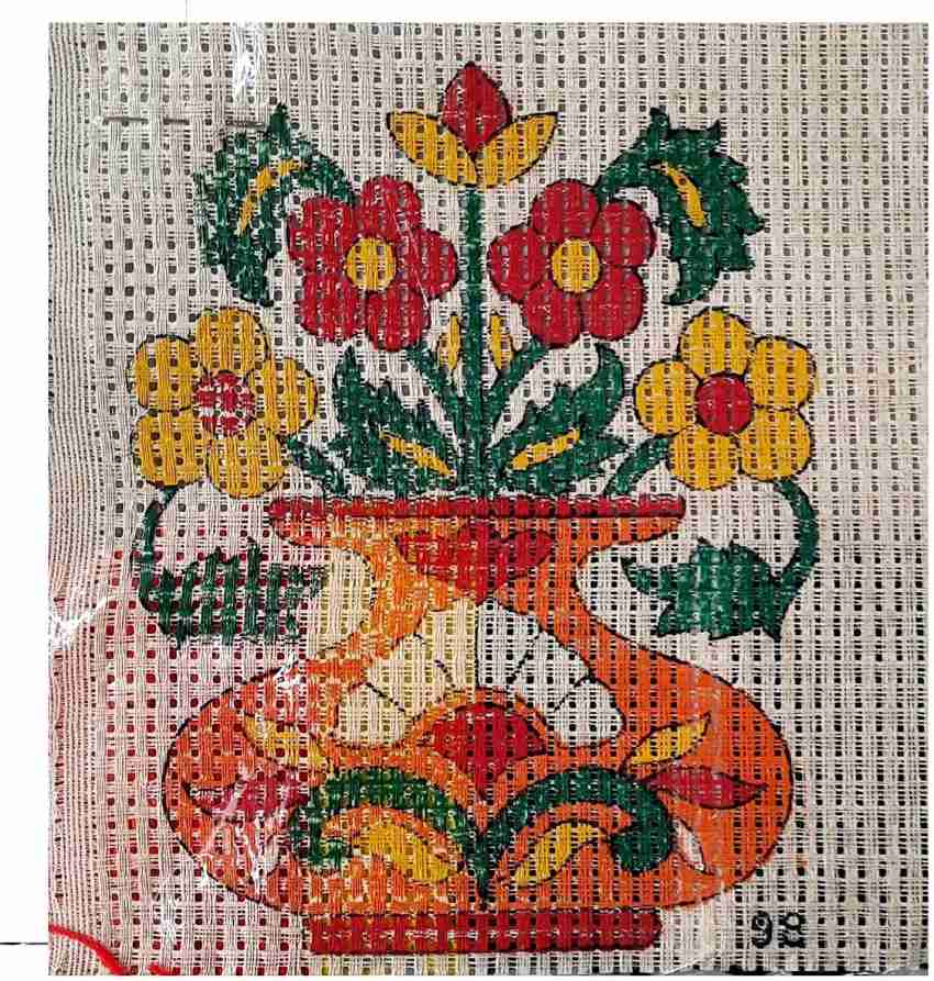 Beginners Cross Stitch Kits Stamped Full Range of Embroidery Kits for  Adults DIY Cross Stitches kit Embroidery Patterns for Needle point kit-Flower  Feast Girl 14.2x15.7 inch 