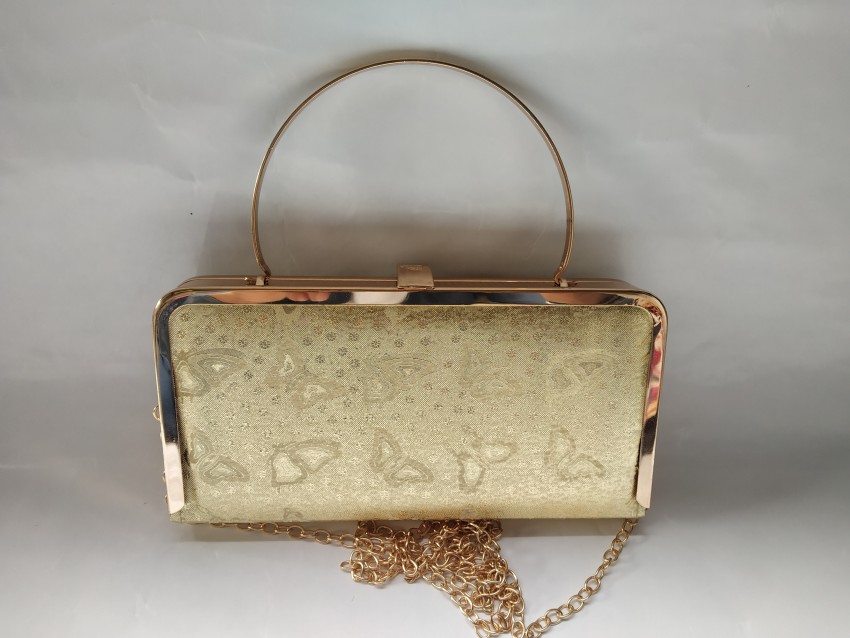 Golden colour shop hand purse