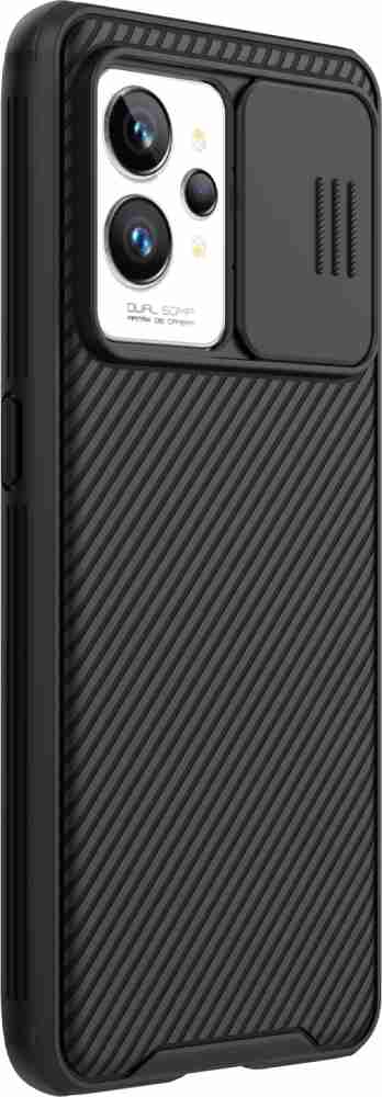 Compatible with Realme GT2 Pro Case, Slide Cover Camera Lens Protection,  Soft TPU Bumper Hard PC Back Cover Case (Black), Cam-realmeGT2Pro-case