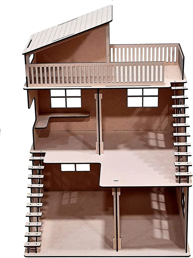 Wooden barbie house kit on sale