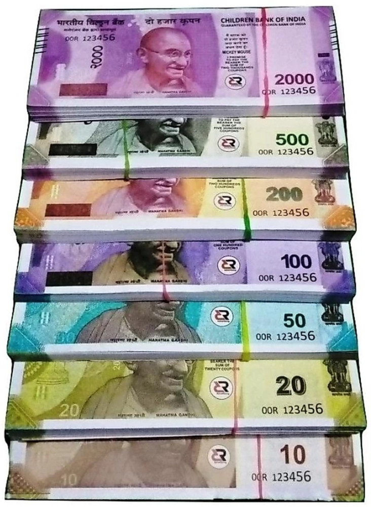 VROO 100 7 700 Notes Rs.10 Rs.20 Rs.50 Rs.100 Rs.500 Rs