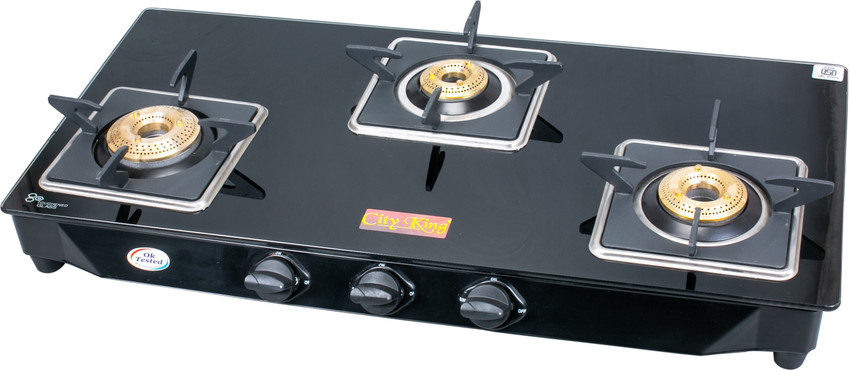 City King Glass Manual Gas Stove Price in India Buy City King