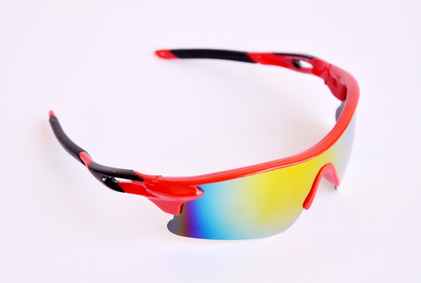 Torres Red & Black Sports Sunglasses For Cycling/ Camping / Cricket Sunglasses Cricket Goggles